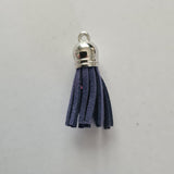 40 mm Leather Tassel Pendants Faux Suede Tassel with Caps